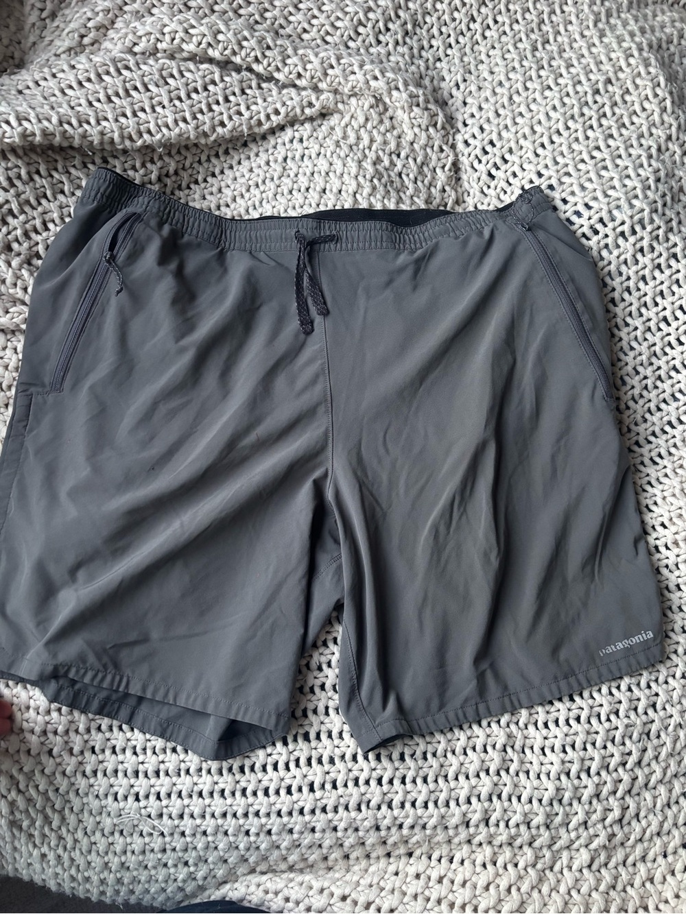 Patagonia Gray Athletic Drawstring Shorts